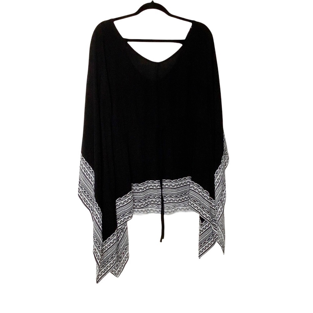 atmosphere Black poncho/coverup. Size S